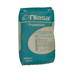 PEGA MARMOL BLANCO "NIASA" 20 KG. (PEGMARMOL)