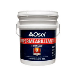 Impermeabilizante acrílico fibratado 8 años Rojo